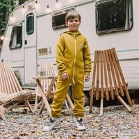 Комбинезон с капюшоном и карманами "Горчица" подростковый утепленный