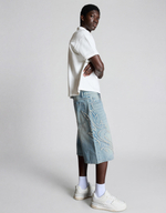 Мужские бермуды baggy fit с нашивками - BERSHKA