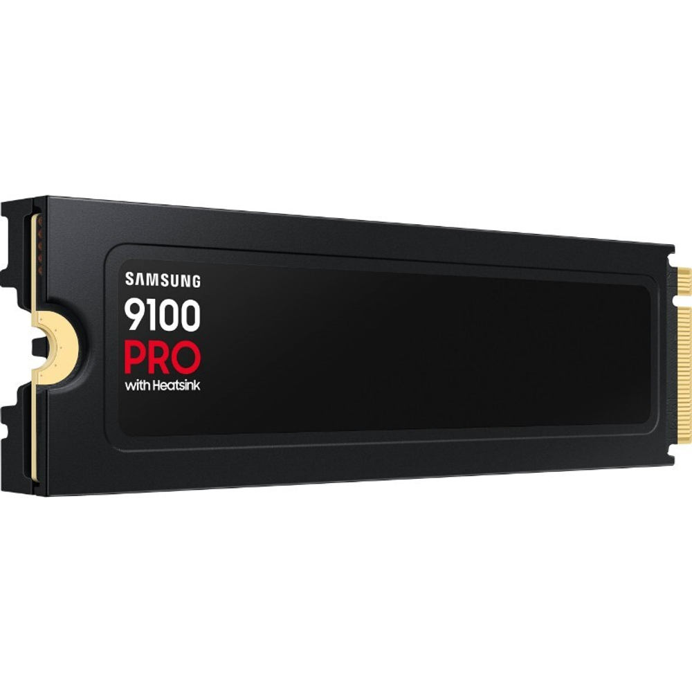Твердотельный накопитель SSD 4TB Samsung 9100 PRO, M.2, PCI-E 5.0 x4, TLC 3D NAND (R14800/W13400MB/s) с радиатором 2400TBW