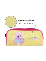Пенал текстильный ArtFox STUDY "Очень мило?" Кот, 20*8*4 см