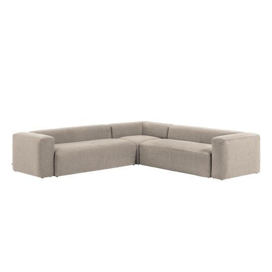 Диван угловой 6 местный Blok 320 x 320 cm бежевый