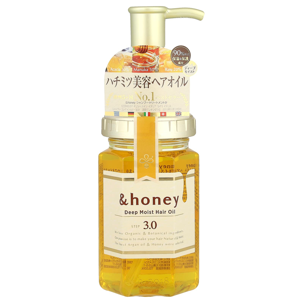 &honey, Увлажняющее масло для волос, мед из болгарской дамасской розы, 100 м (3,4 унции)