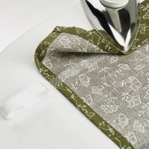 Комплект штор IKEA TRYSTAVMAL (ТРИСТЯВМАЛЬ), Зеленый с рисунком, 145x250 см, 2 шт