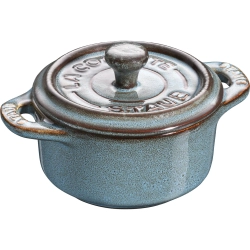 STAUB Набор из 4 мини-кокотниц 200мл 10см античная бирюза 40508-159-0