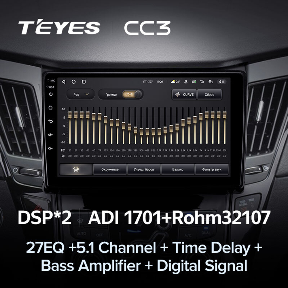 Teyes CC3 9" для Hyundai Sonata 2009-2014