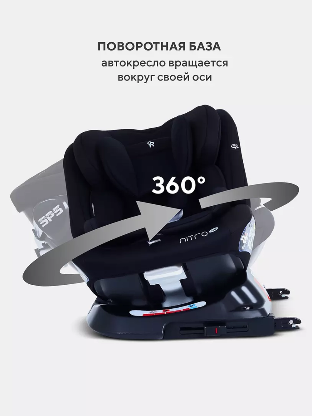 Автокресло RANT UB619 "NITRO New" isofix Black группа 0+-1-2-3 (0-36 кг)