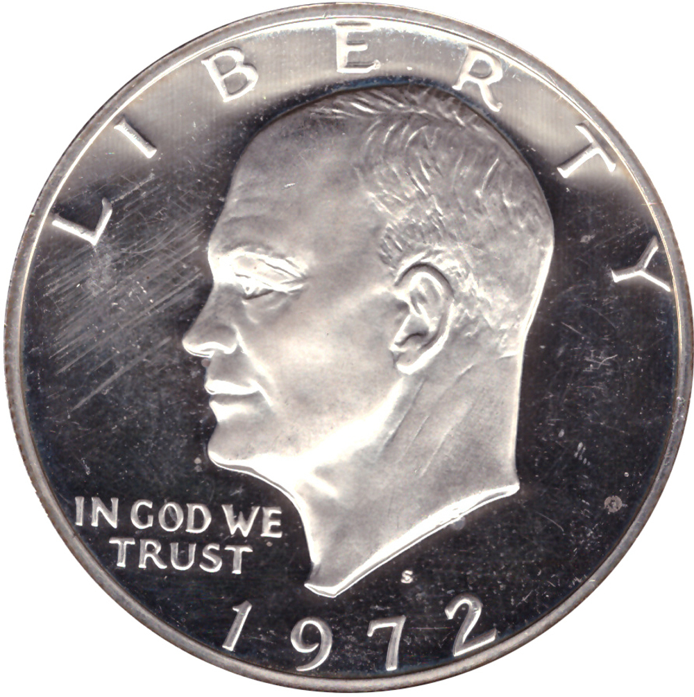 1 доллар 1972 (S) (Лунный) PROOF Серебро