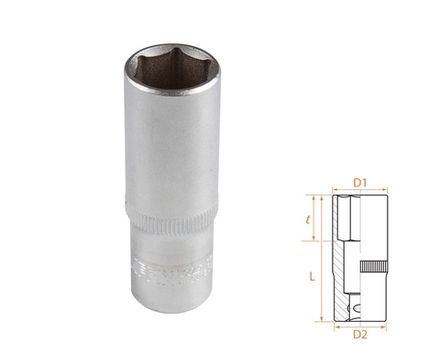Цена на AFFIX (AF00130016) Головка торцевая глубокая шестигранная 3/8", 16 мм