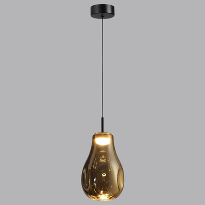 5098/4LA PENDANT ODL25 365 черный/золотой/металл/стекло Подвес LED 4W 4000K 388Лм NAVE