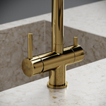 Смеситель для кухни Sancos Foster с краном для фильтра, полированное золото, SC4014ZG, арт. SC4014ZG