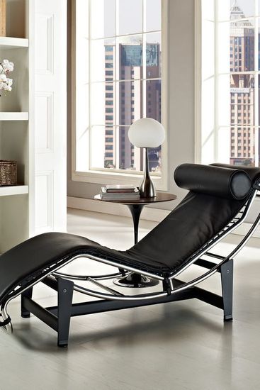Кресло из натуральной кожи Chaise Lounge