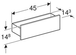Полка Geberit Smyle Square 500.362.JR.1