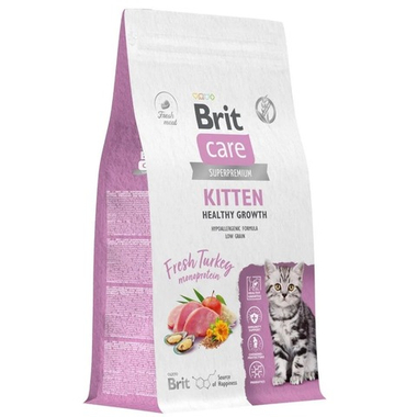 Brit Care Cat Kitten Healthy Growth Индейка для котят 1,5 кг