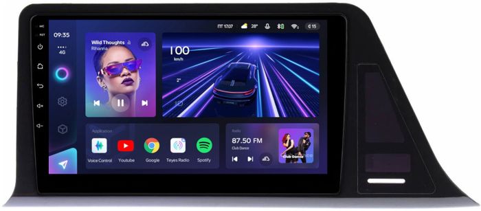 Магнитола для Toyota C-HR 2018-2022 (левый руль, взамен 230х130мм) - Teyes CC3 Android 10, Быстрая, CarPlay, SIM-слот