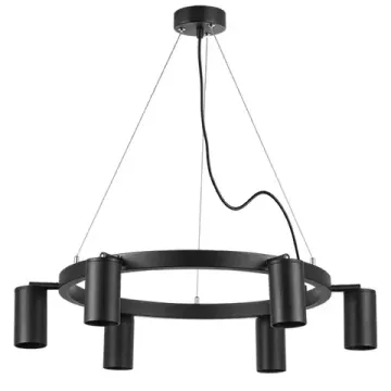 Люстра подвесная 6*GU10 LR016376 черный Rullo Lightstar