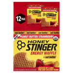 Honey Stinger, Energy, вафли и ореховая паста, арахисовая паста и клубника, 12 вафель по 30 г (1,06 унции)