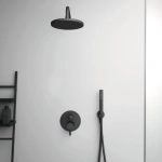 Лейка металлическая цилиндрическая IDEALRAIN IDEAL STANDARD, черный матовый