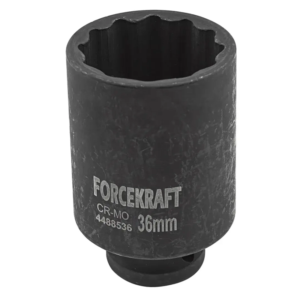 Головка ударная глубокая 36мм 12гр.,1/2'' FORCEKRAFT FK-4488536
