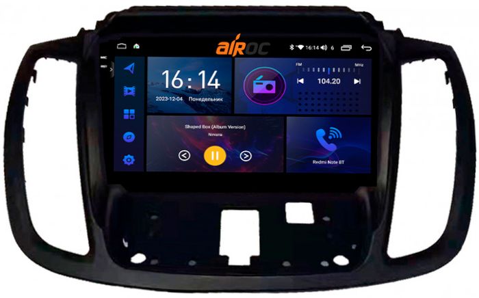 Магнитола для Ford Kuga 2011-2019 - AIROC 2K RI-1717 Android 12, Быстрая, QLed+2K, CarPlay, SIM-слот