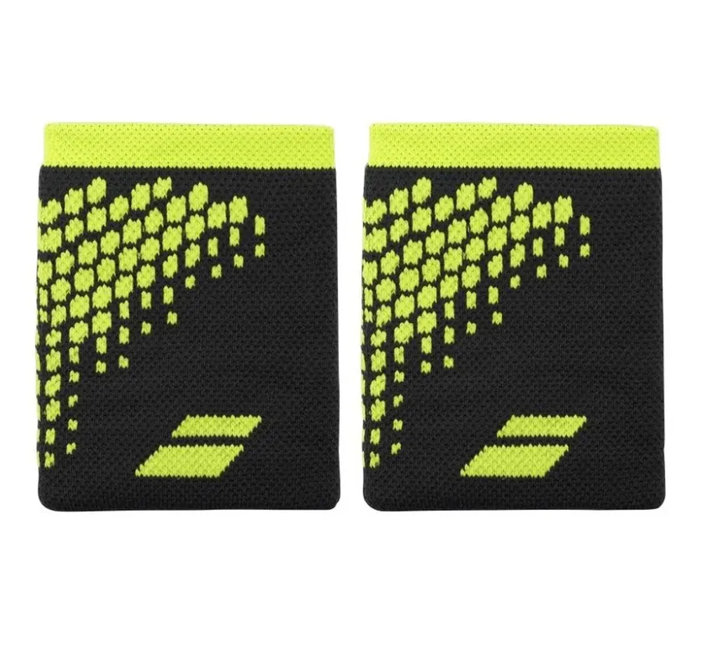 Напульсник теннисный Babolat Logo Jumbo Wristband 2P - aero/grey