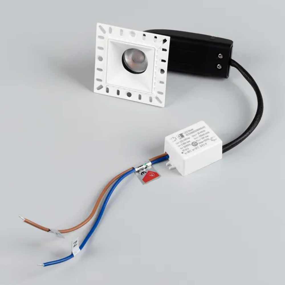 Светильник MS-RIALTO-TRIMLESS-S40x40-9W Warm3000 (WH, 36deg, 230V) (Arlight, IP20 Металл, 5 лет) 048325