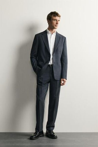 КОСТЮМНЫЙ БЛЕЙЗЕР REGULAR FIT В КЛЕТКУ — ZARA