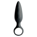 Черная анальная втулка 11,4см Fifty Shades of Grey Something Forbidden Silicone Butt Plug