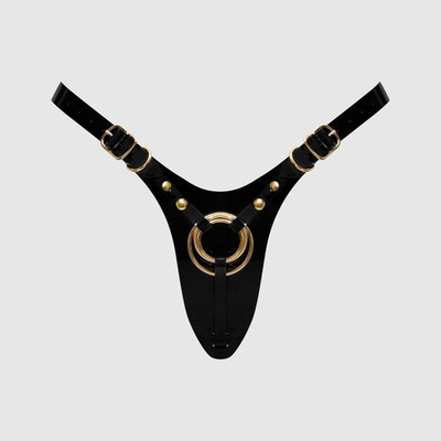 Пояс для страпона Strap-on-me HARNAIS SIMILI FABULOUS (черный)