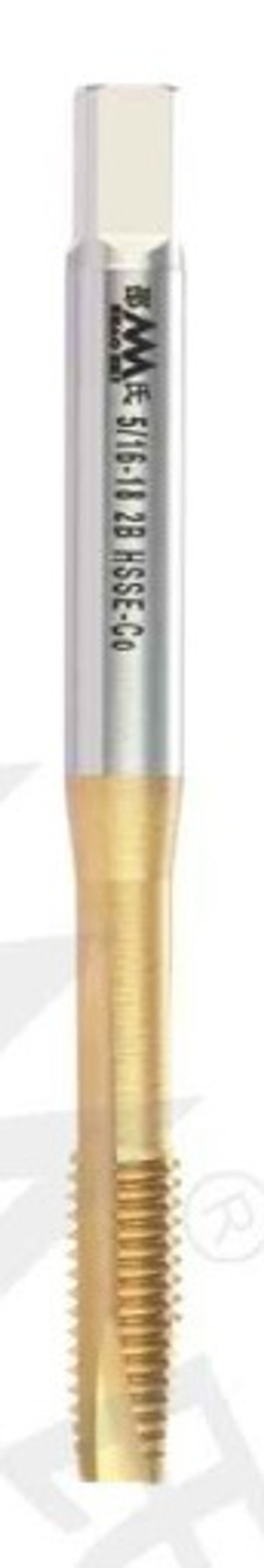 Метчик машинный No 10-32 UNF DIN-371 HSSE-Co 2BX TIN SA622008