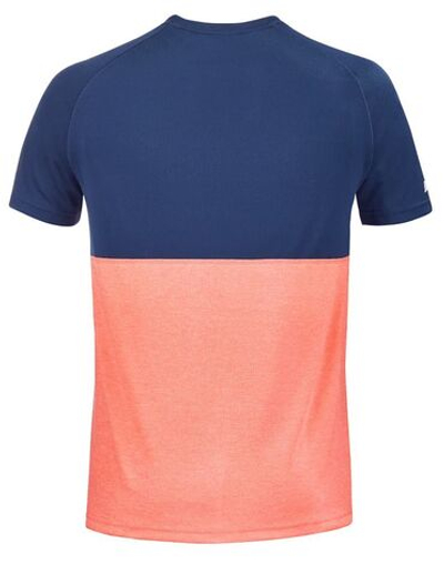 Мужская теннисная футболка Babolat Play Crew Neck Tee Men - fluo strike/estate blue