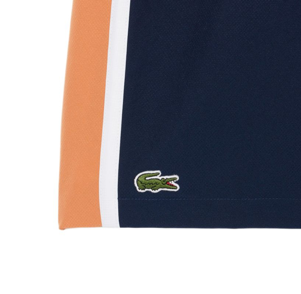 Мужские теннисные шорты Lacoste Sport Colourblock Panels Lightweight - navy blue/blossom/white