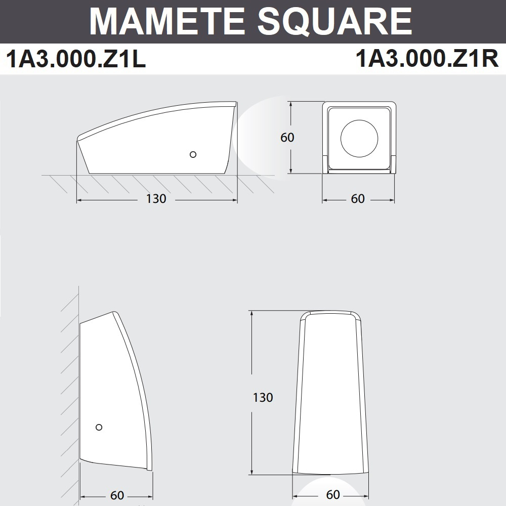 Уличный настенный светильник Fumagalli MAMETE 1A3.000.000.WXZ1L