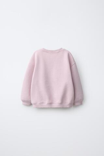 ZARA ТОЛСТОВКА С ВОРОТНИКОМ-СТОЙКОЙ, БЛЕДНО-ЛИЛОВЫЙ