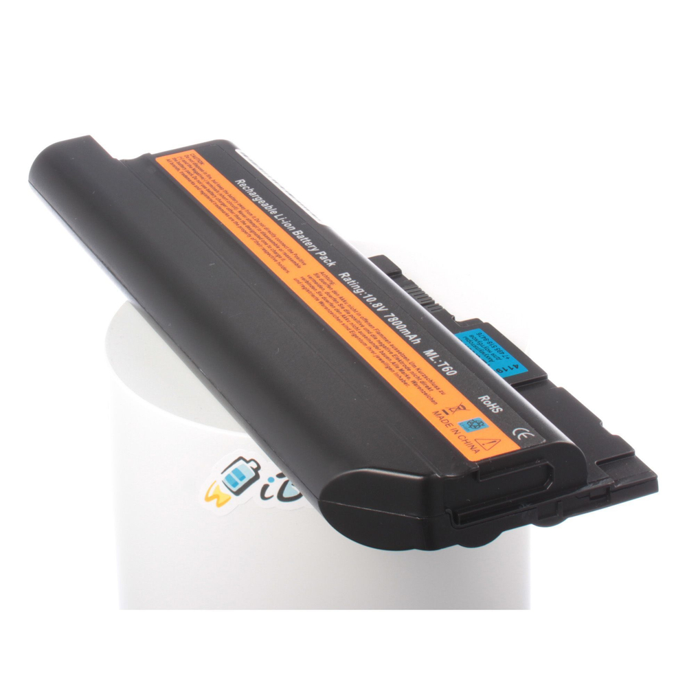 Усиленный аккумулятор iBatt 7800mAh для ноутбуков Lenovo ThinkPad R60, R61, T60, T61