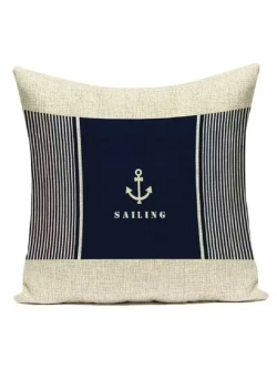 Декоративная подушка для 45х45 Якорь Sailing Оксфорд
