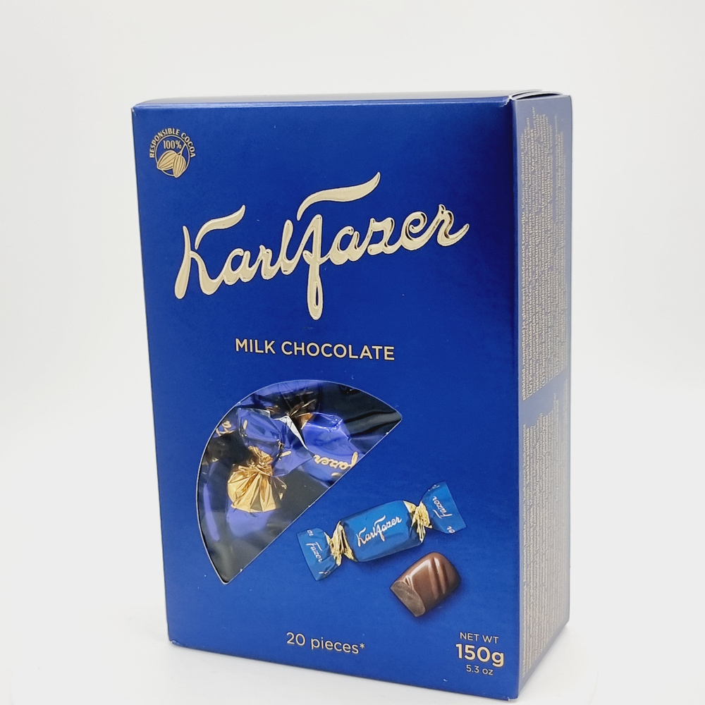 Karl Fazer конфеты шоколадные Milk Chocolate, 150 г (Из Финляндии)