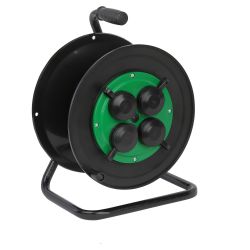 Катушка пластиковая ЭРА RP-4e-IP44 для подключения провода 4 розетки c заземлением с защитными крышками | Электротовары