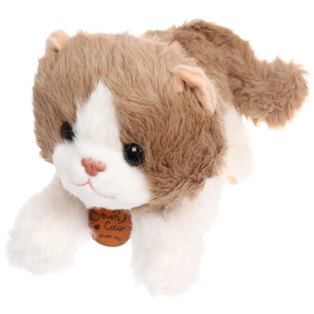 Мягкая игрушка «Кошечка» Мау, 30 см, бело-коричневая