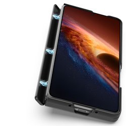 Усиленный чехол с черными рамками и с MagSafe для Honor Magic V6, серия Expn Series Magnetic от Dux Ducis