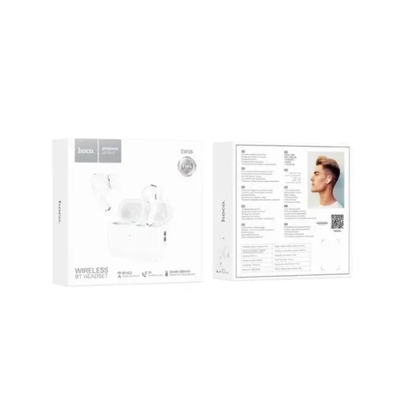 Qulaqlıq / Наушники / Headphones Беспроводные наушники HOCO EW56 Generoso true wireless BT headset White
