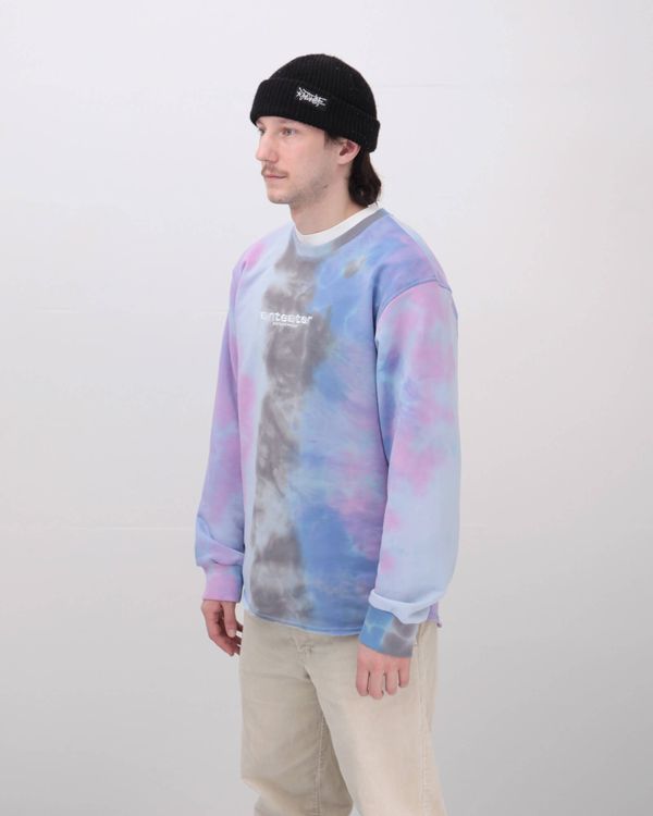 Толстовка Hoodlong Tie Dye Голубая - фото 2