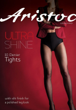 Однородные колготки с блеском Ultra Shine (Размер: S) (Цвет: телесный)