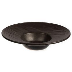 Тарелка глубокая 240 мл d 27 см h5,5 см для пасты/салата Black Raw Stellar P.L. Proff Cuisine [1]