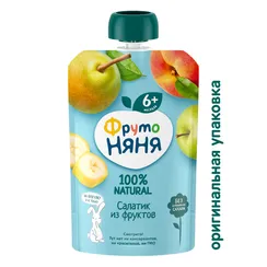 Пюре ФрутоНяня Салатик из фруктов с 6 мес 90 г