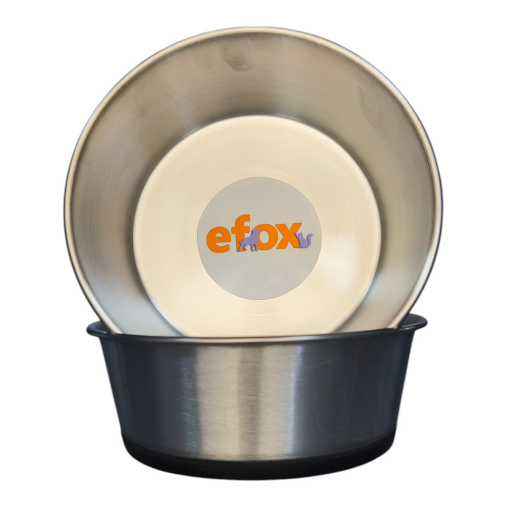 Миска "efox" для питомцев из нержавеющей стали, форма чаша