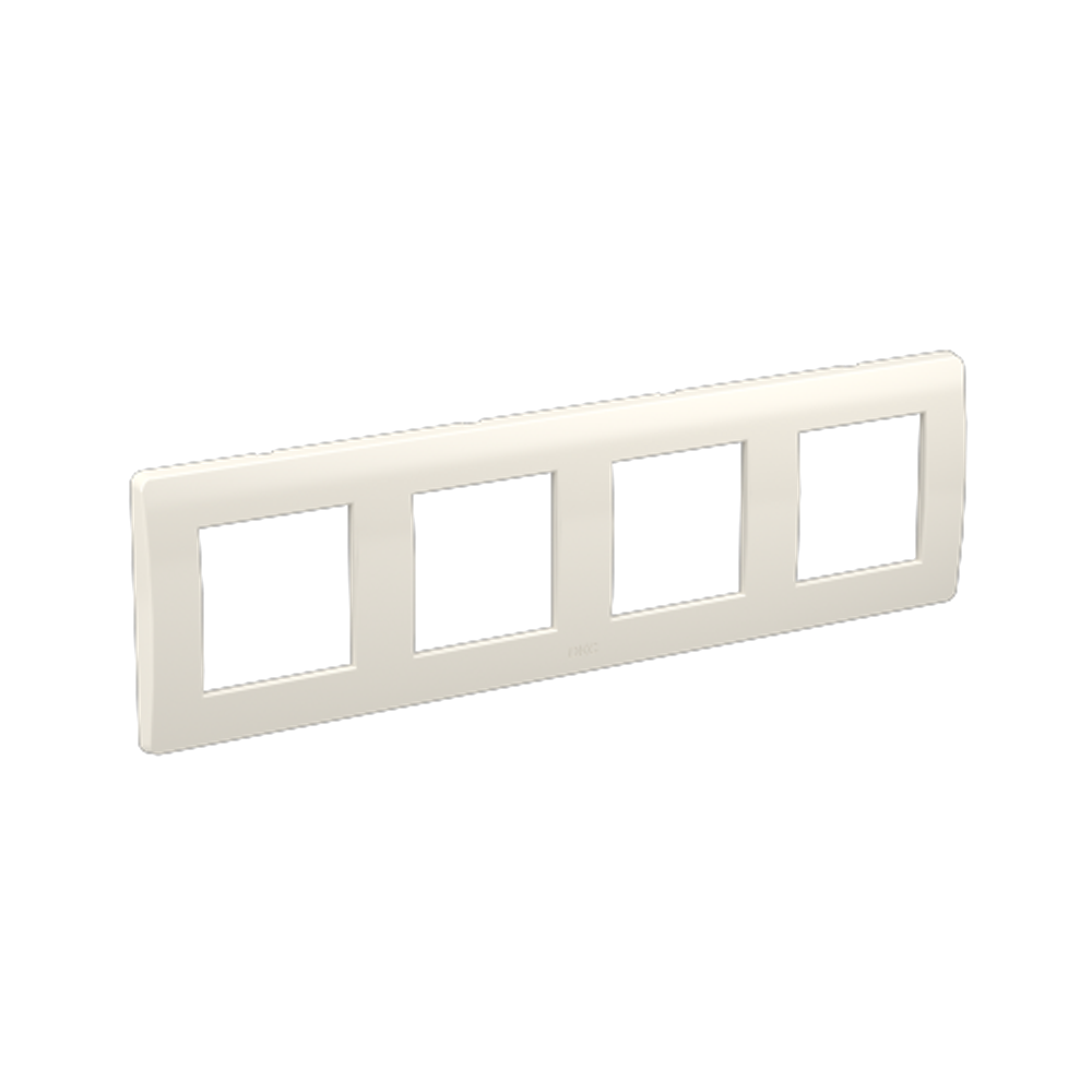 Рамка на 2+2+2+2 модуля (четырехместная), белая, RAL9010
