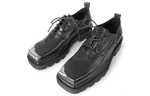 HUANXIANGZHE Derby Shoes Unisex Black