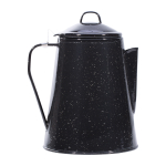 Кофейник Mil-Tec Kaffeekanne Emaille mit Percolator schwarz
