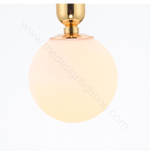 Pendant design lamp Aballs  by Parachilna (Gold,  D30)