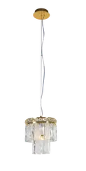 Люстра подвесная NewRgy 2893E/1 GOLD+CLEAR, 40 Вт, золотая и прозрачная
